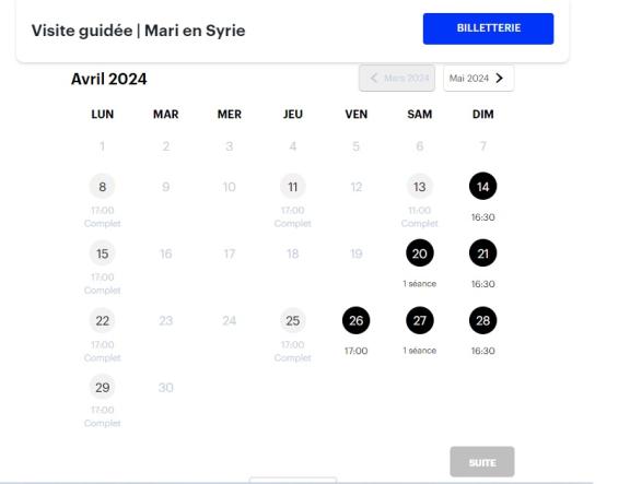 MariEnSyrie 300 places de visites supplémentaires calendrier des visites 