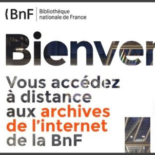 Capture d'écran de la page d'accueil des Archives de l'Internet