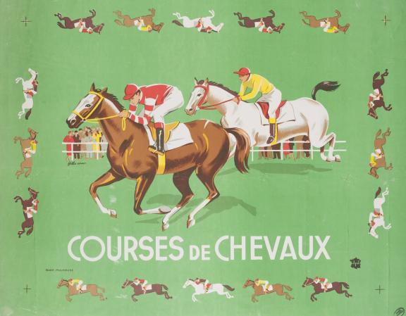 Course de chevaux / Hella-Arno, ill. Hella-Arno (1904-2000 ; (pseud. de Arnold (Hélène))). Illustrateur