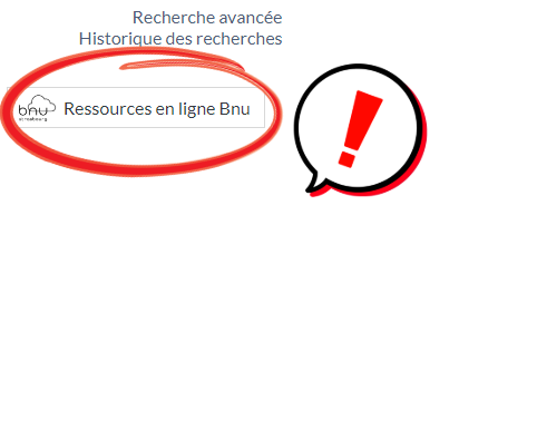 Image pour informer de l'incident sur les ressources en ligne de la Bnu 