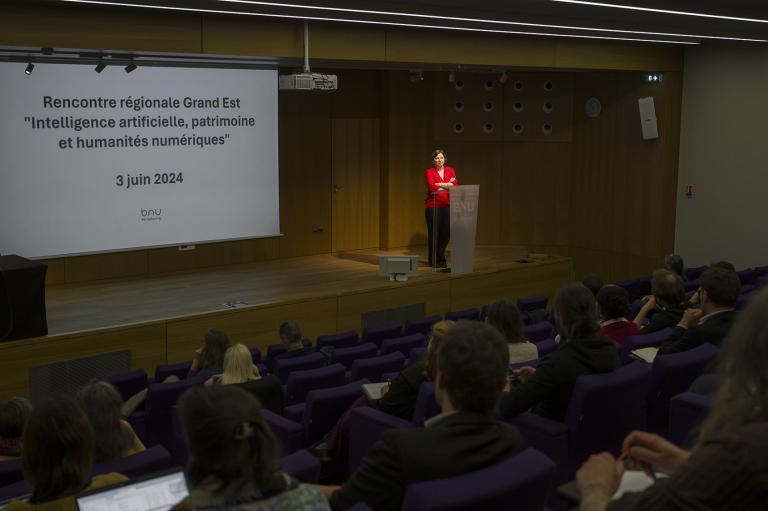 Photo d'ouverture de la journée d'étude dans l'auditorium 