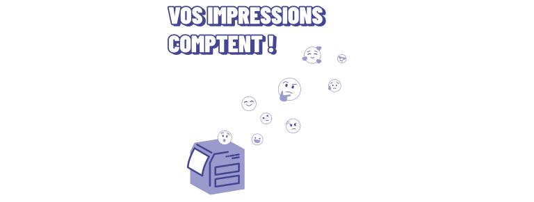 Visuel de l'enquête de satisfaction Sedeco, une imprimante avec des smiley 