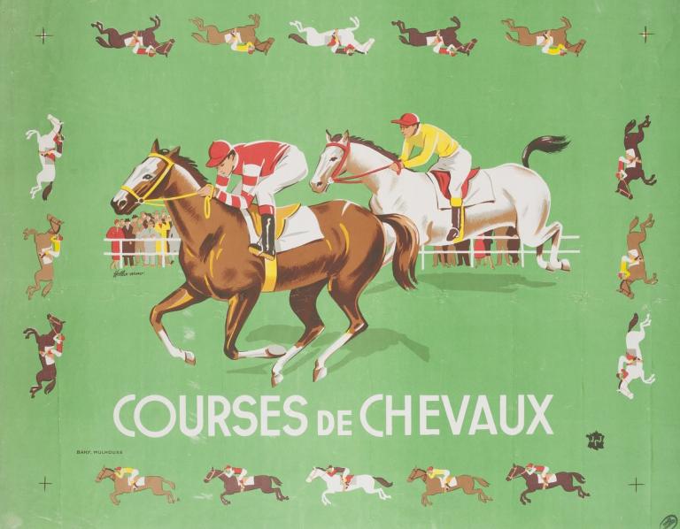 Course de chevaux / Hella-Arno, ill. Hella-Arno (1904-2000 ; (pseud. de Arnold (Hélène))). Illustrateur