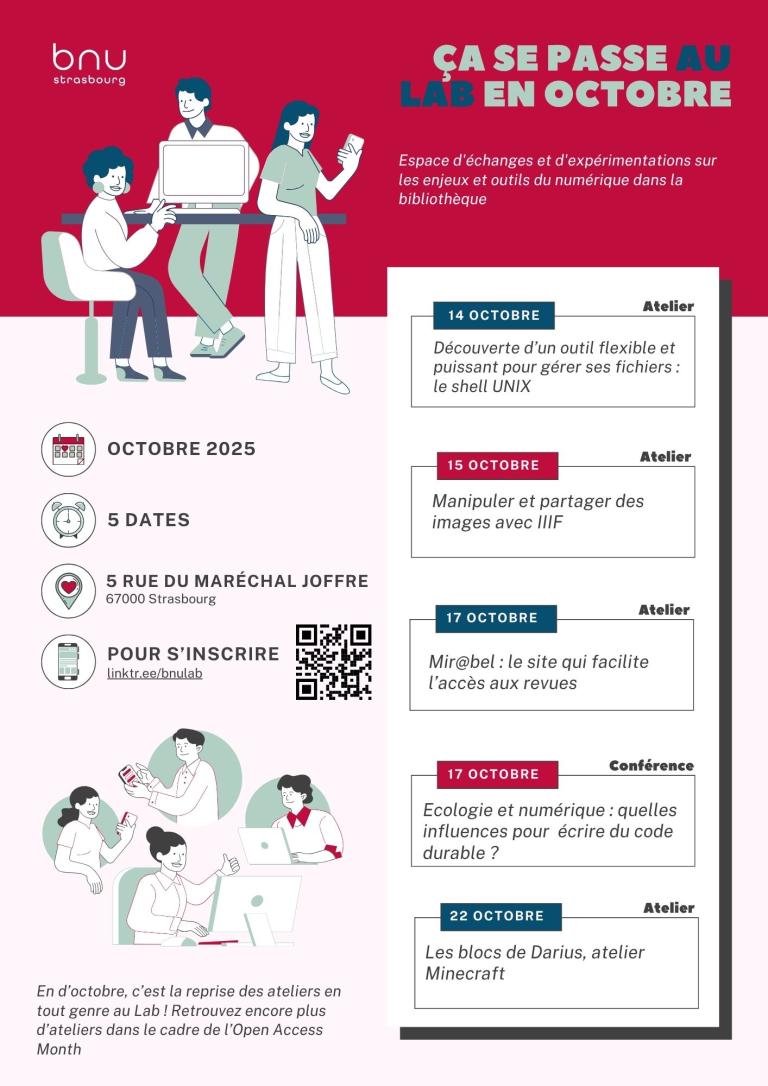 Affiche événements du Lab en octobre